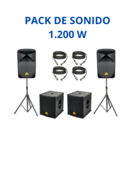 Pack Sonido 1.200W (Autoamplificado)